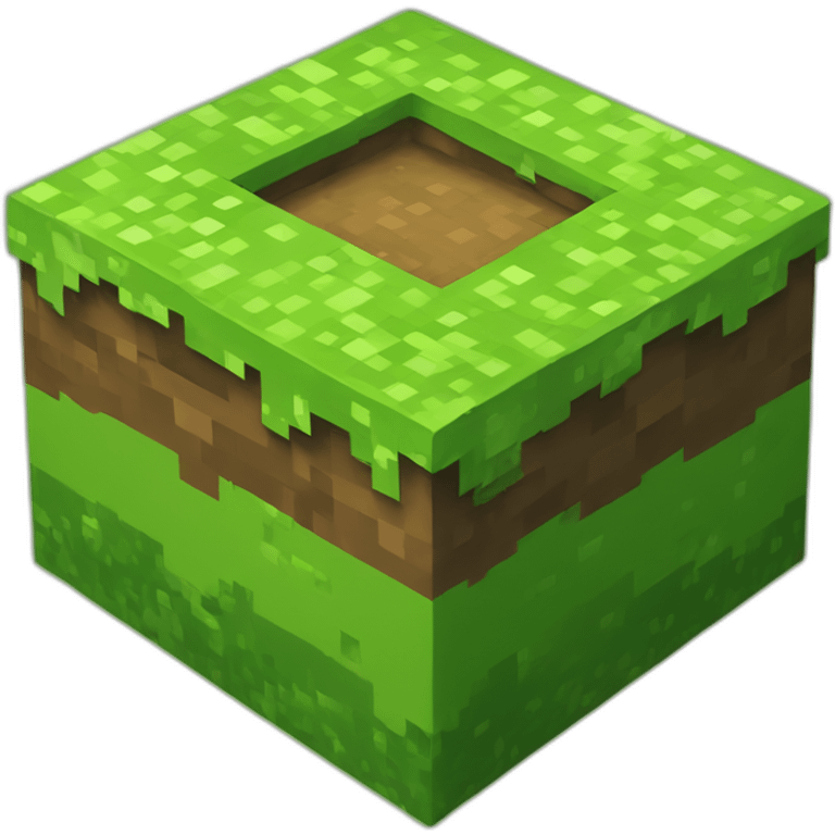 minecraft grassy dirt block emoji