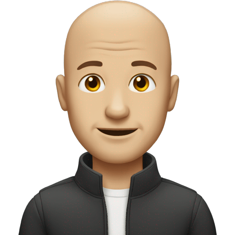 Bald man emoji