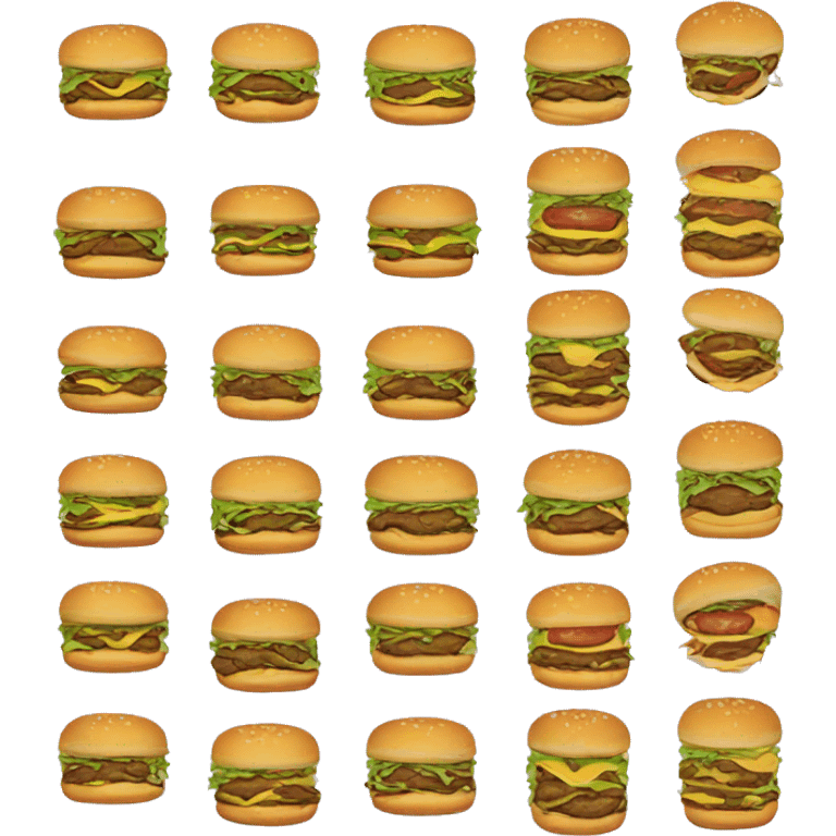 🍔 mixed with 🟣 emoji