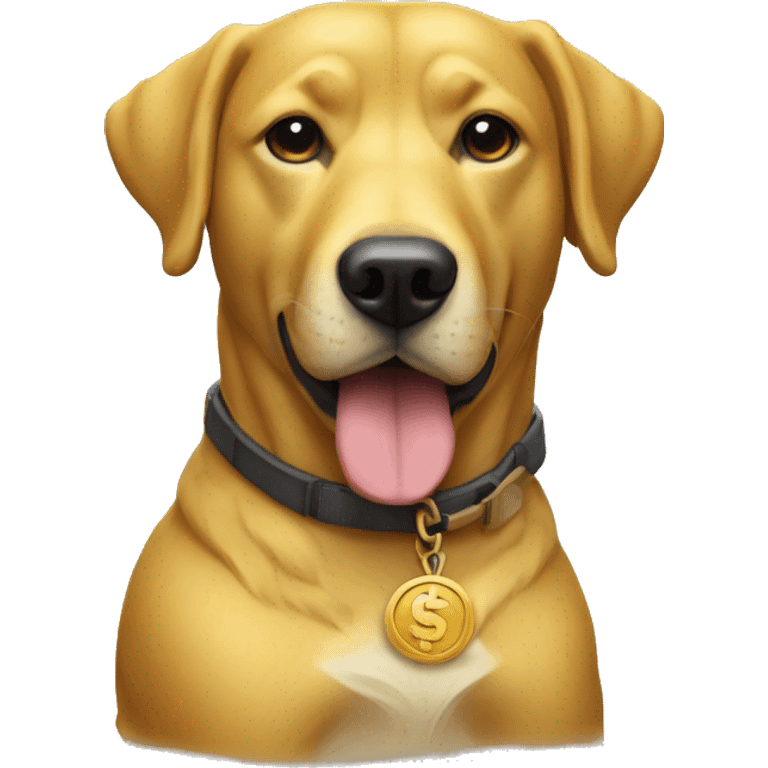 The Golden Dog of The TON Blockchain. with the text $NOTINU emoji