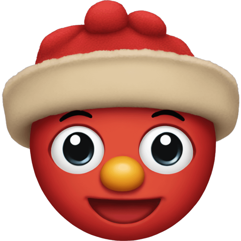 Cute baby Elmo head emoji