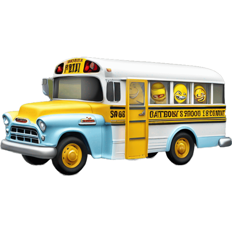 Matchbox school bus ice cream 1956 Chevrolet  emoji