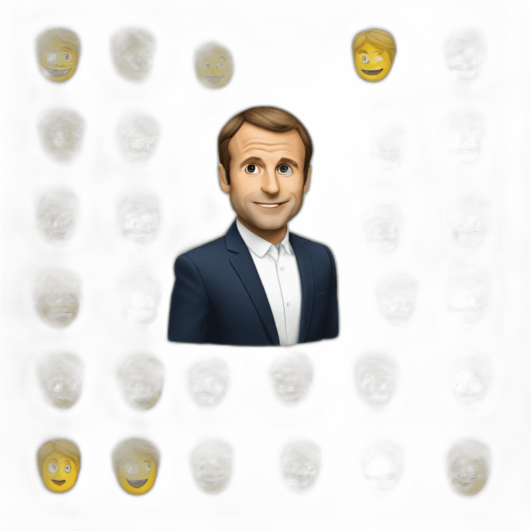 Macron bourer emoji