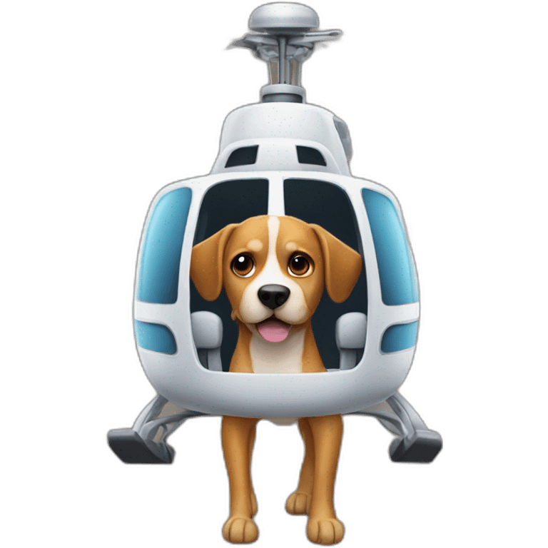 dog in the helicoptero emoji