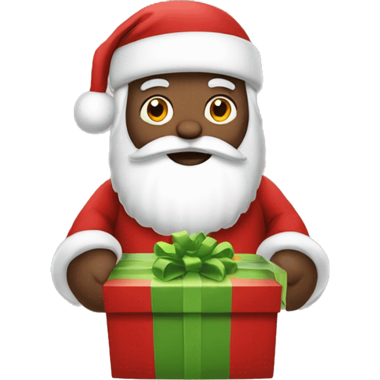 Santa holding gifts emoji