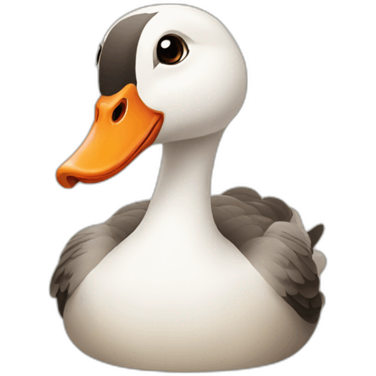 Cute goose  emoji