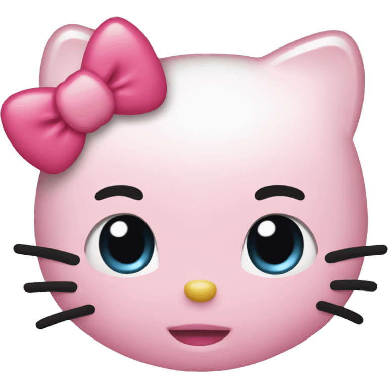 hello kitty’s blushing emoji