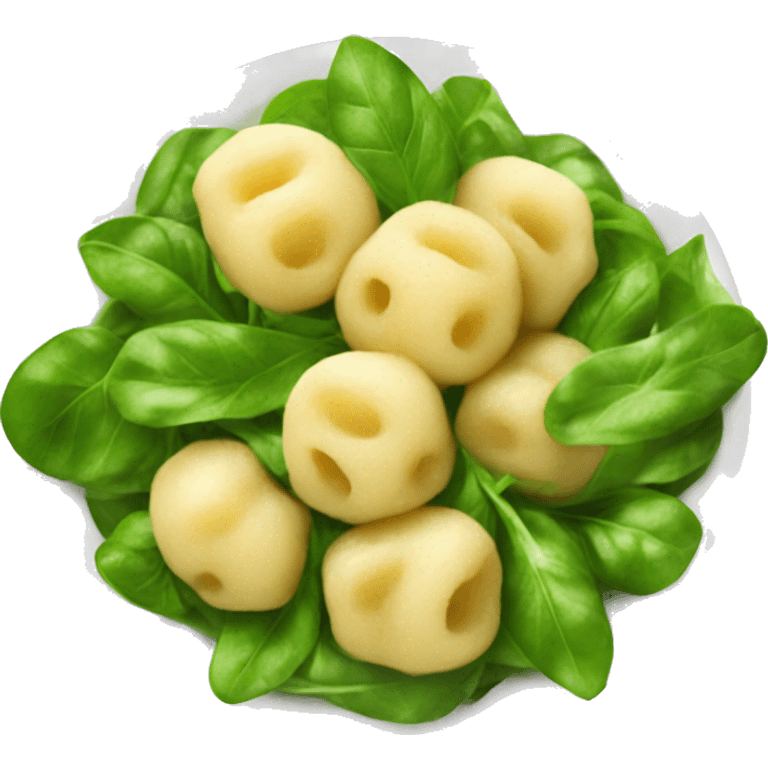 Gnocchi with citrons and arugula emoji