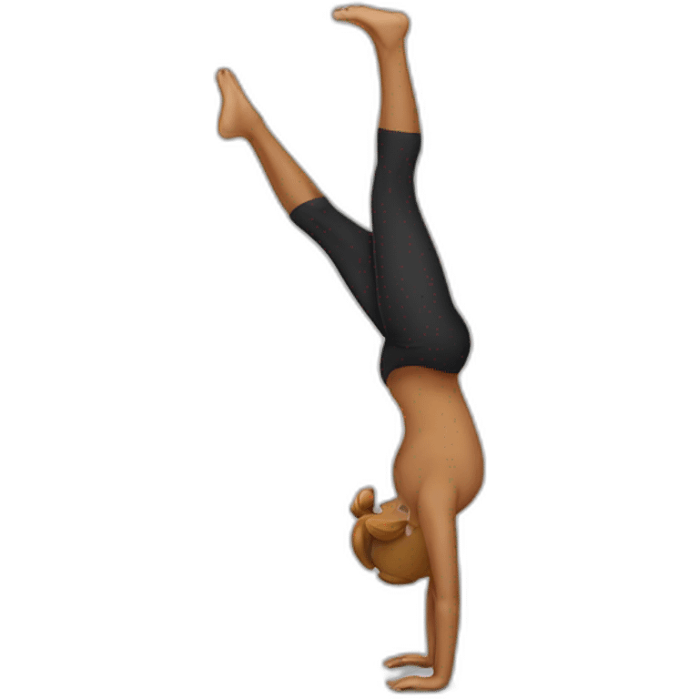 Handstand one hand emoji