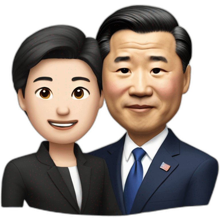 president xi jin ping with joe biden emoji