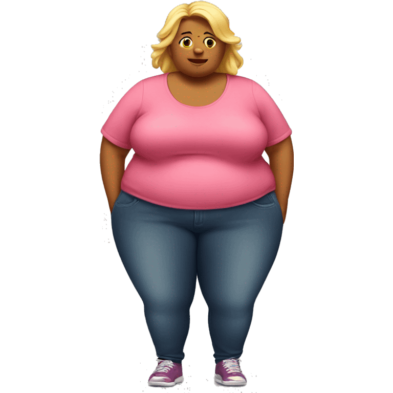 Fat woman  emoji