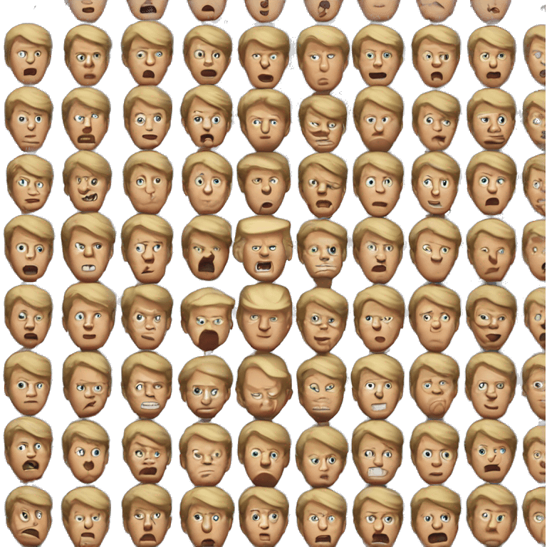 Trump overwhelmed  emoji