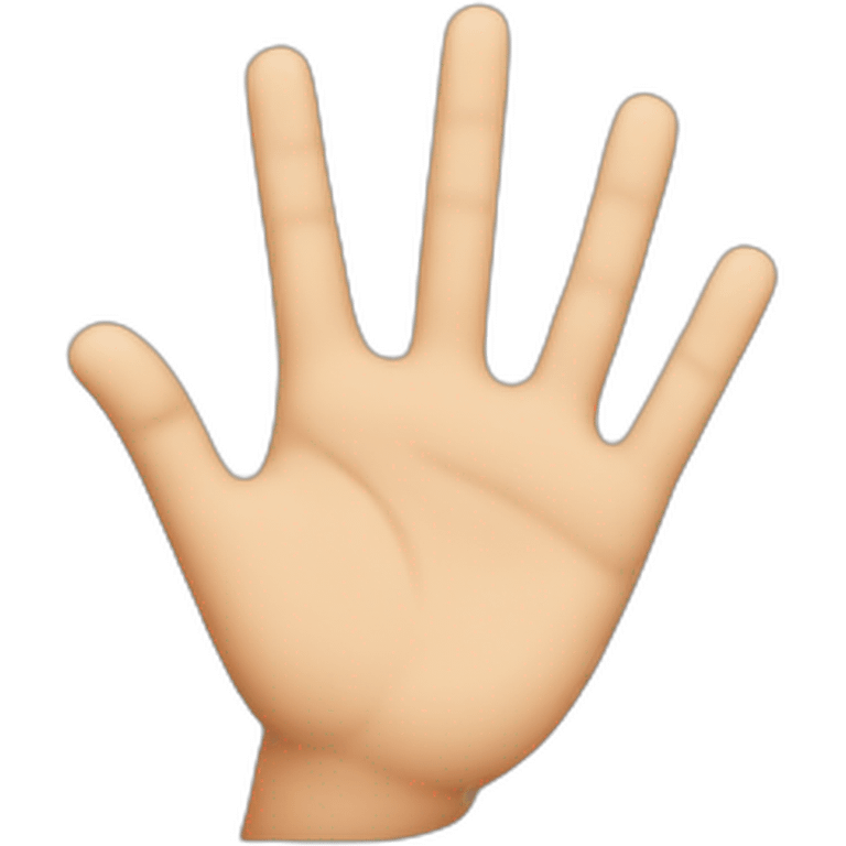 N shaped hand emoji