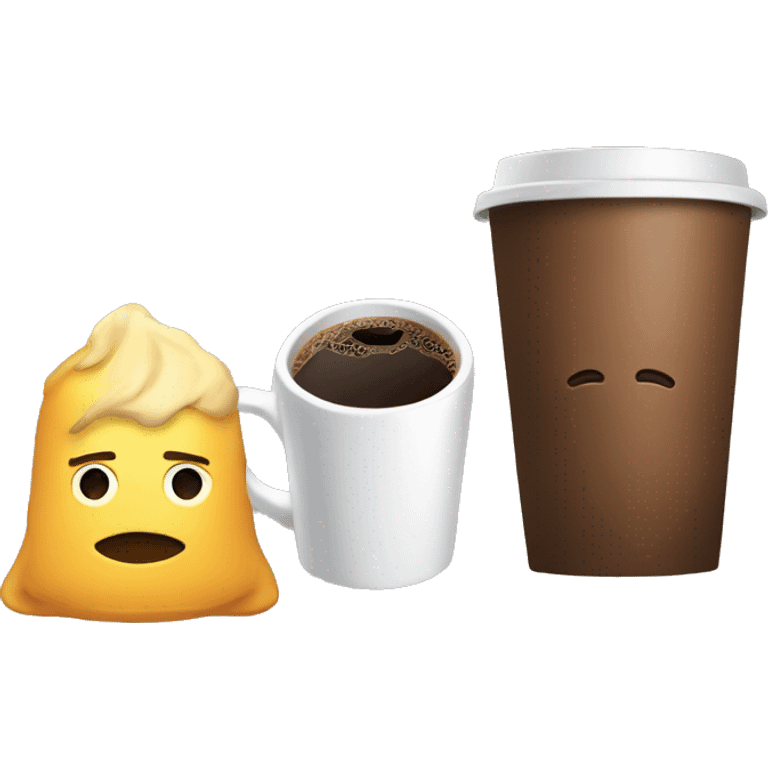 Coffe and gym emoji