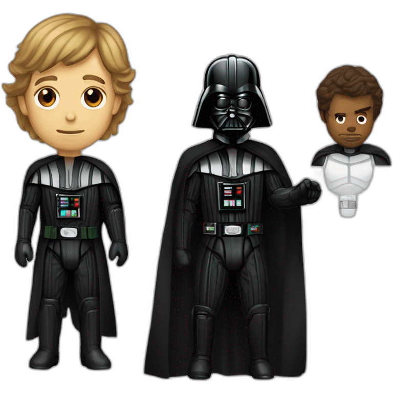 mix darth vader luke skywalker emoji