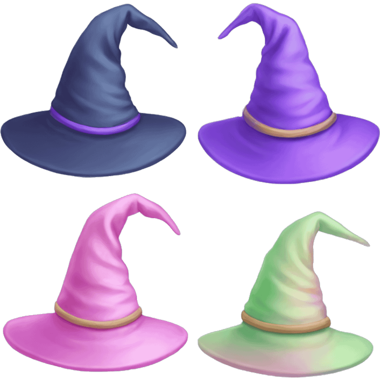 pastel witch hat emoji