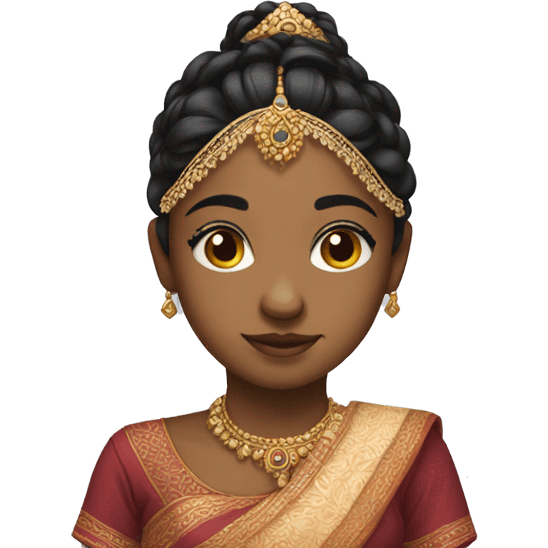 A girl in indian tradtional dress  emoji