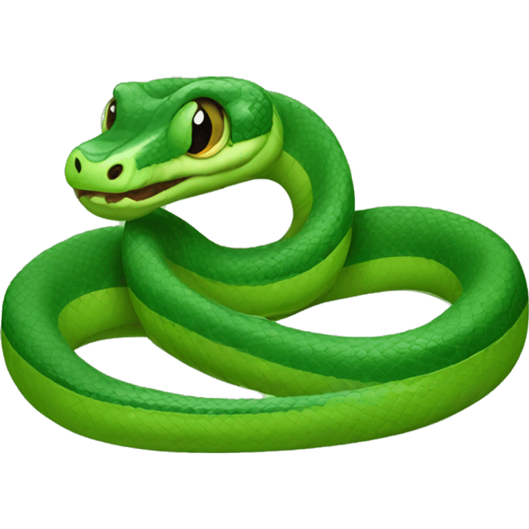 Green snake  emoji