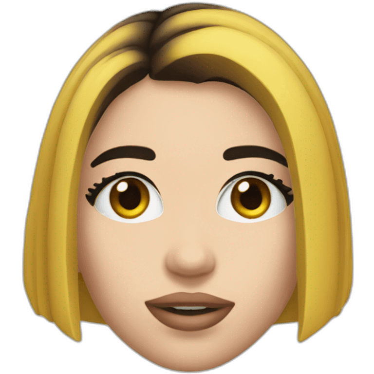 Dua Lipa face emoji