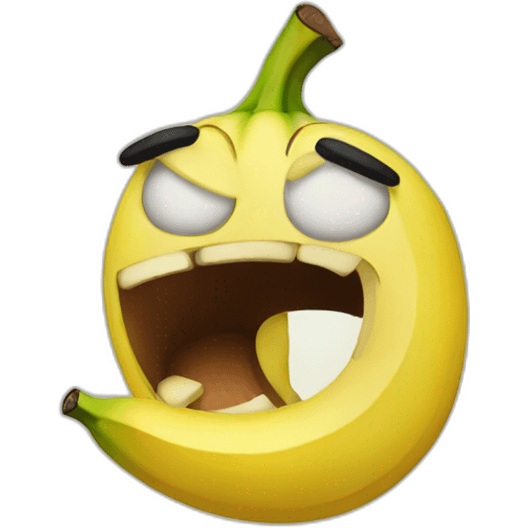 angry banana emoji