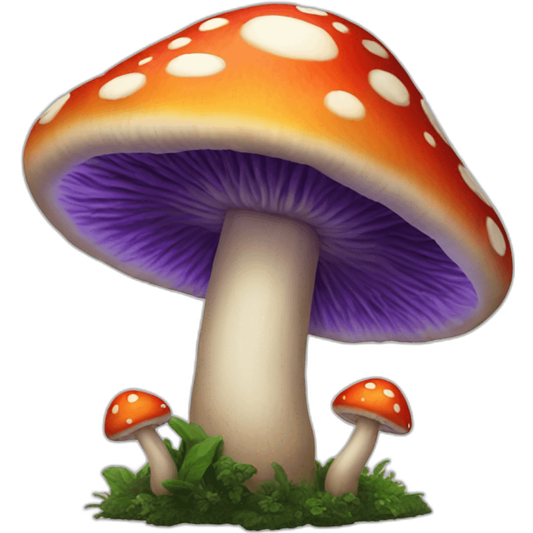 Mushroom-trippy emoji