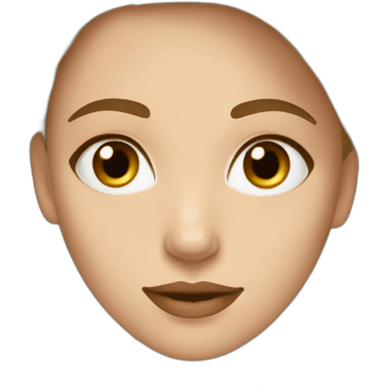 Femme blonde yeux marrons avec cheveux très long lisse  emoji