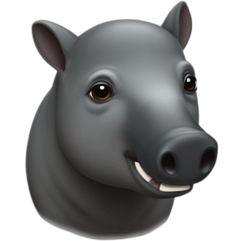 Malayan tapir emoji