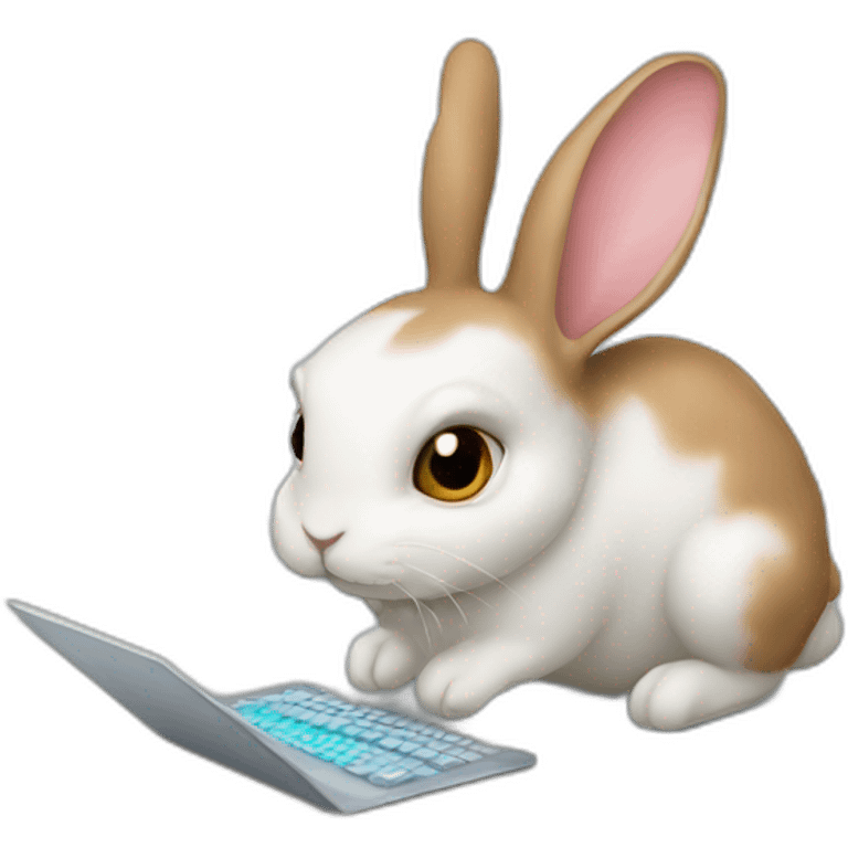 rabbits coding emoji