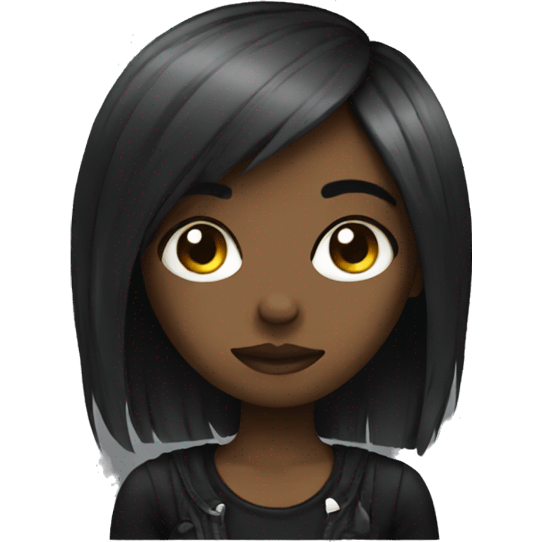 emo black girl  emoji