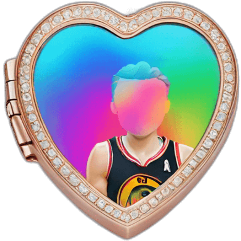 Jonathan Toews in rainbow heart locket emoji