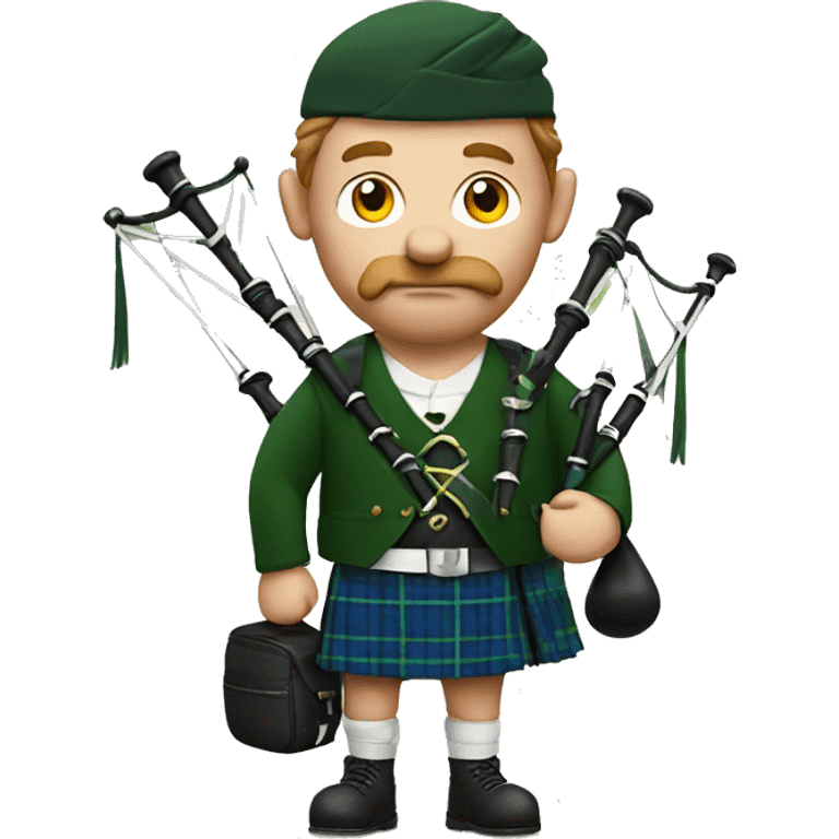 Scottish man with bag pipe emoji