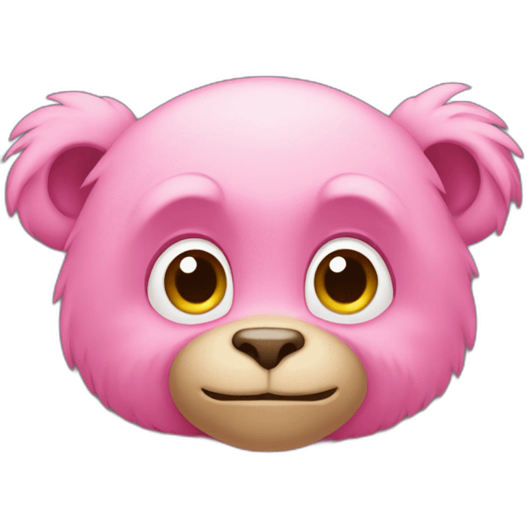 Un Singe de couleur rose emoji