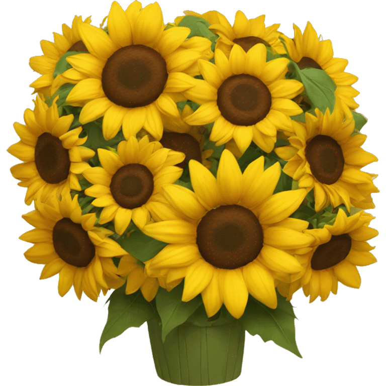 Sunflower bouquet  emoji