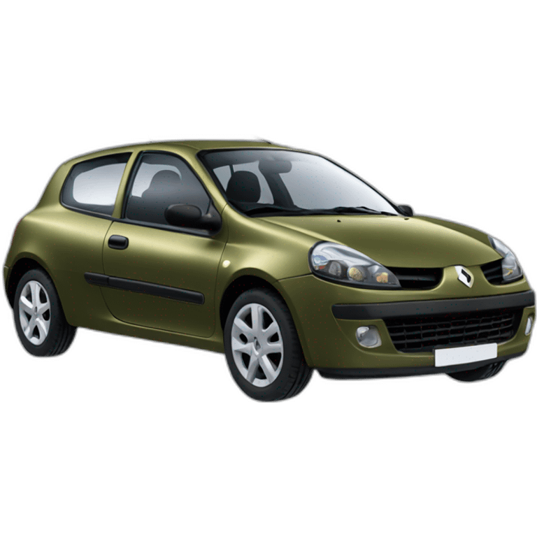 Renault Clio 2 olive color emoji