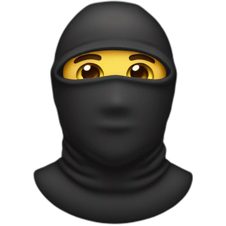 Balaclava man emoji