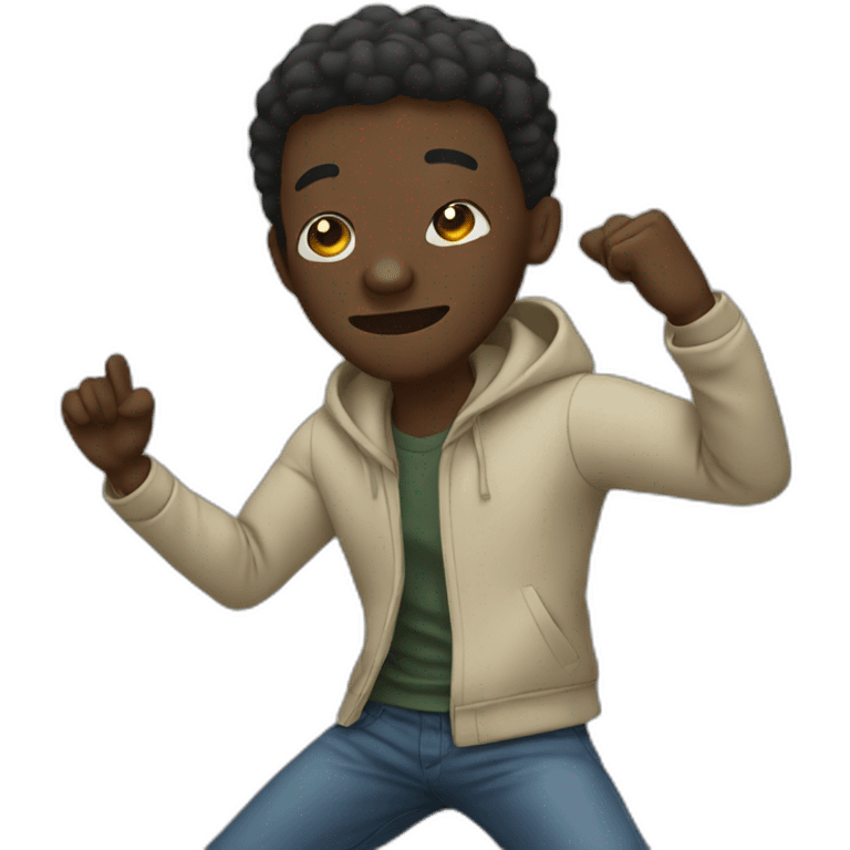 black man doing a dab emoji