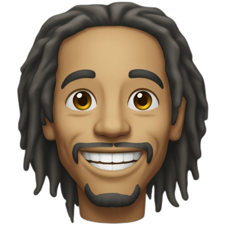 Bob Marley smiled single person emoji