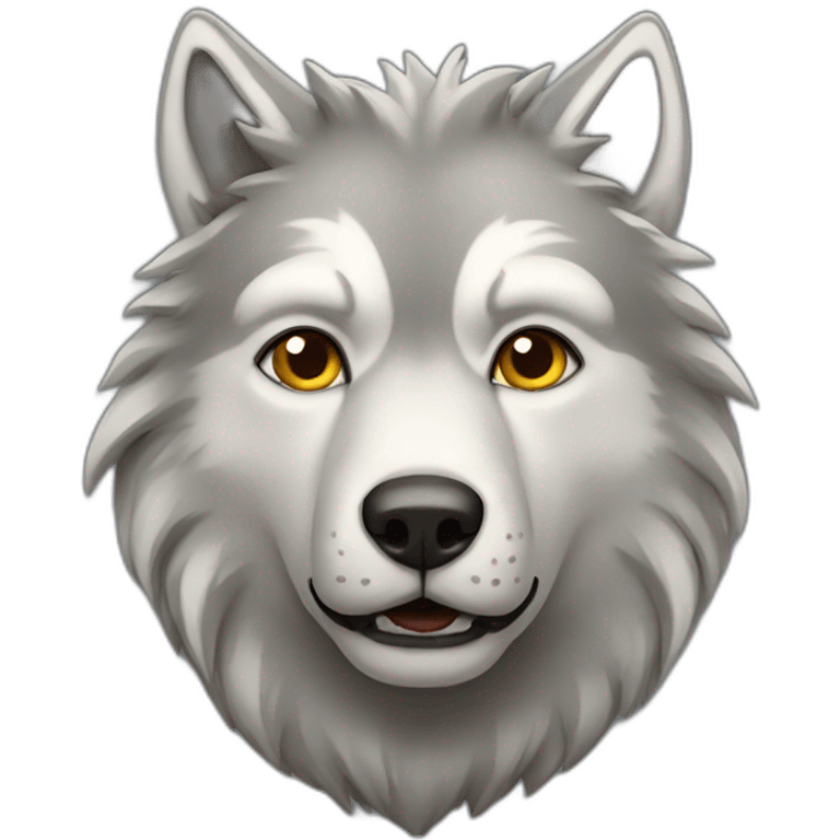 Cabeza de lobo emoji