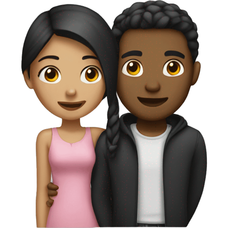 Girl with her Boyfriend  emoji