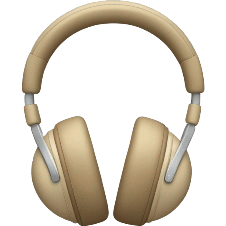 beige headphones Apple  emoji