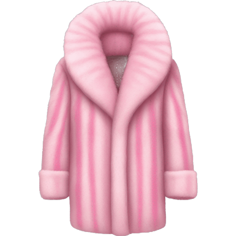 Luxurious Pink fur coat emoji