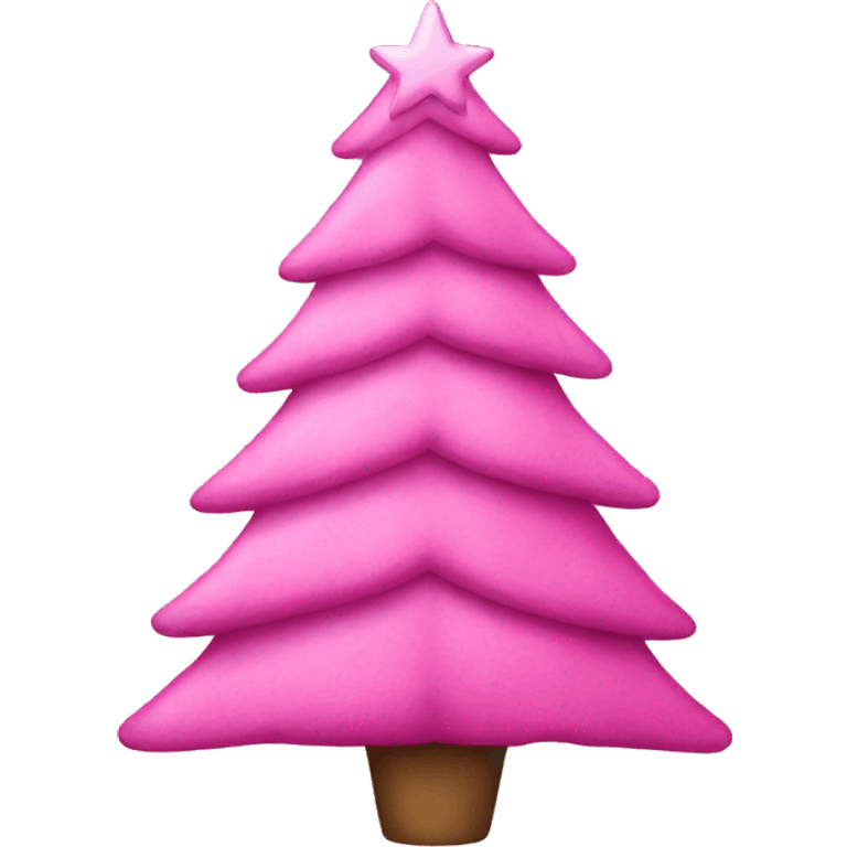 pink christmas tree  emoji