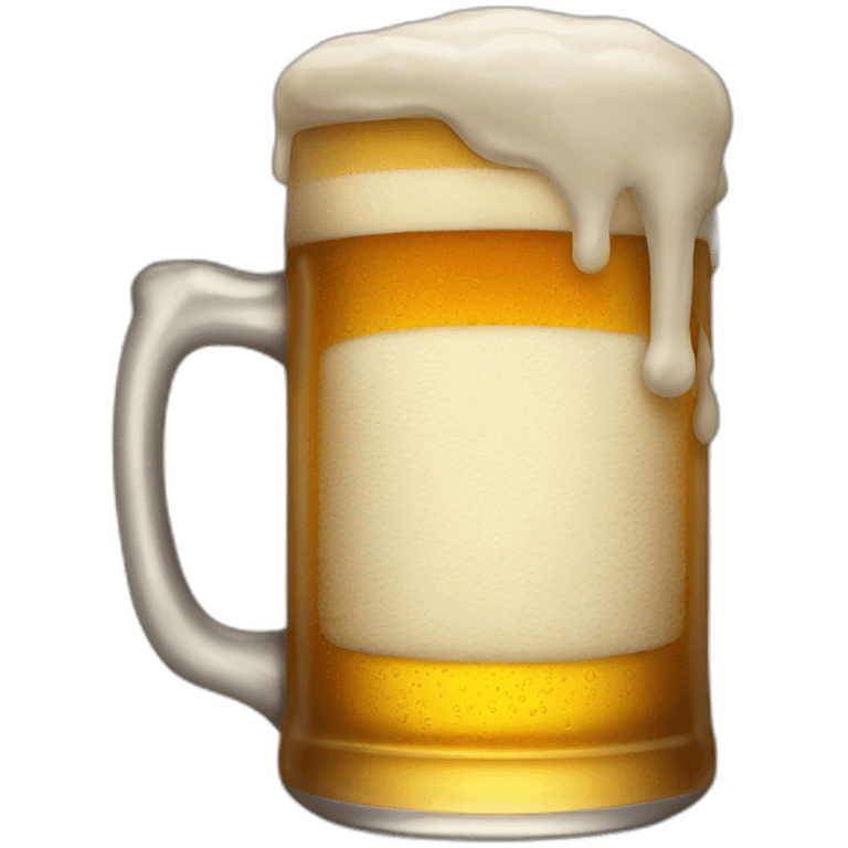 Beer running emoji