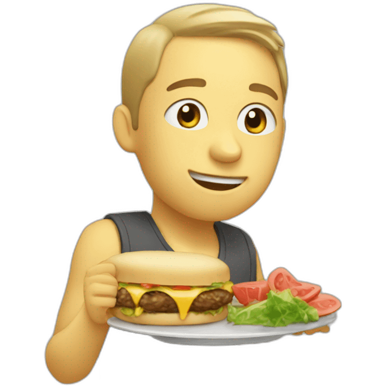 tk entrain de manger au otacos emoji