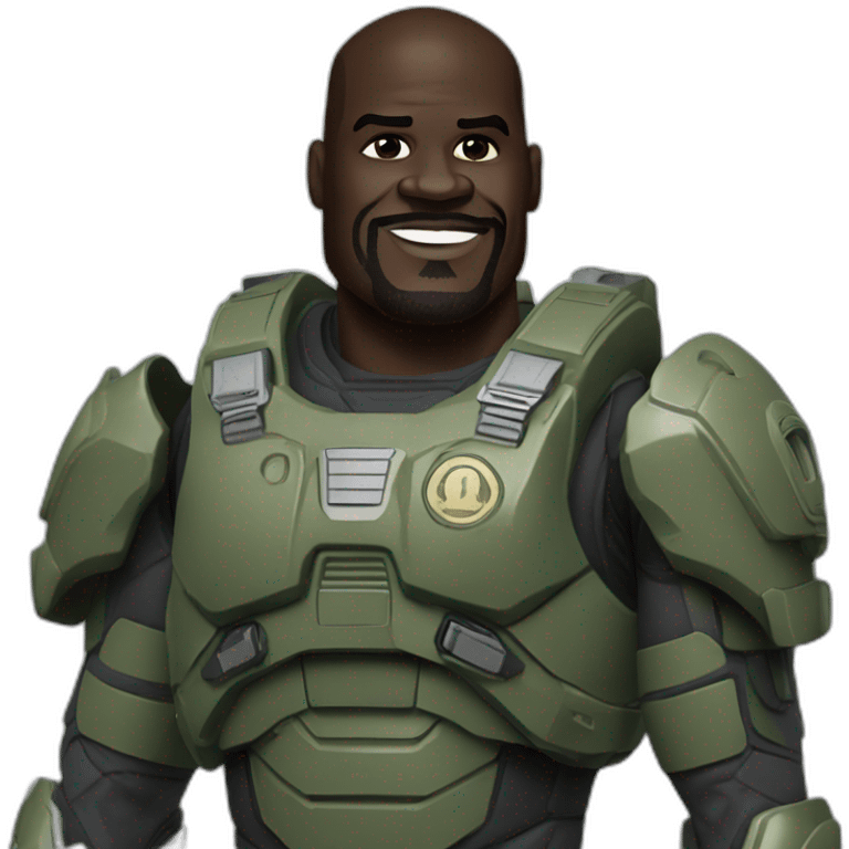 Shaquille O'Neal master chief emoji