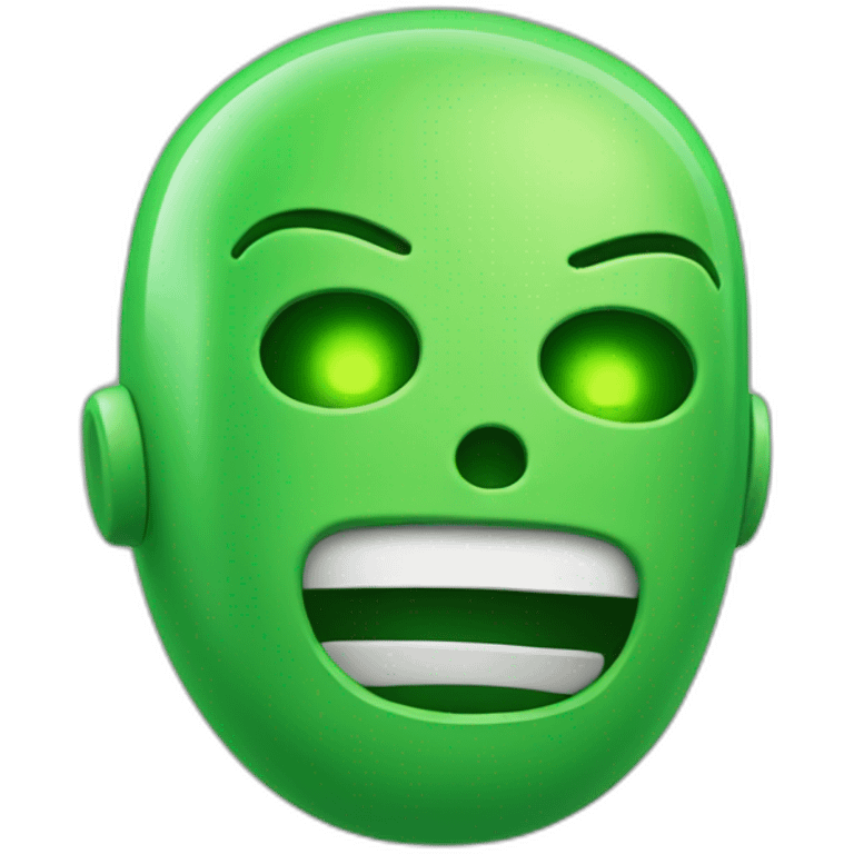 consumed green android coding emoji