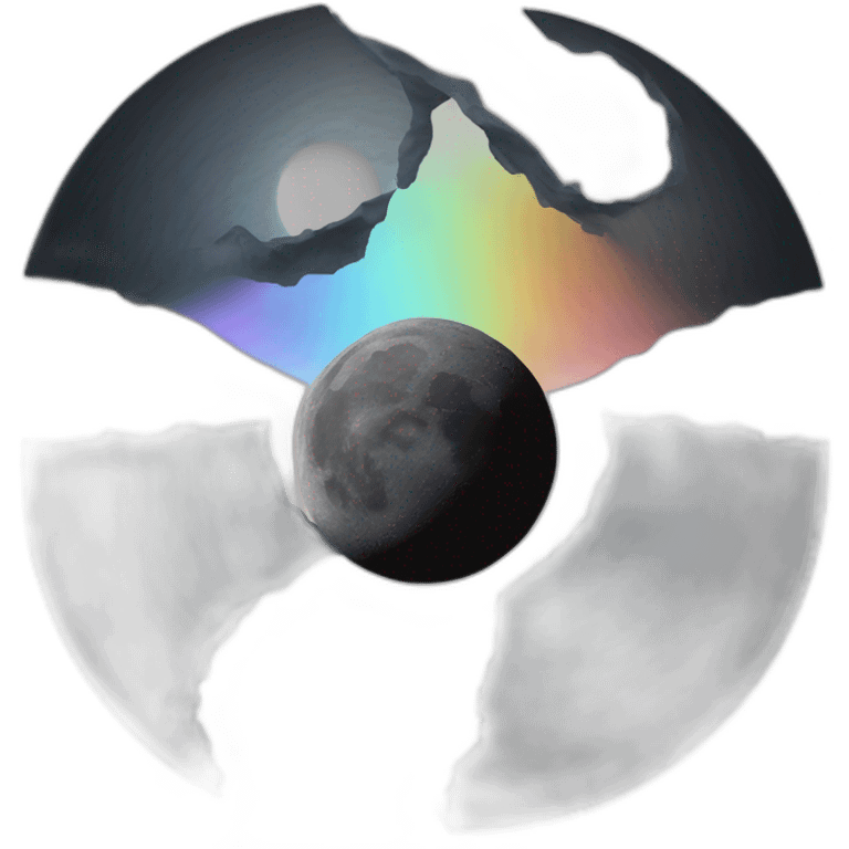 The dark side of the moon emoji