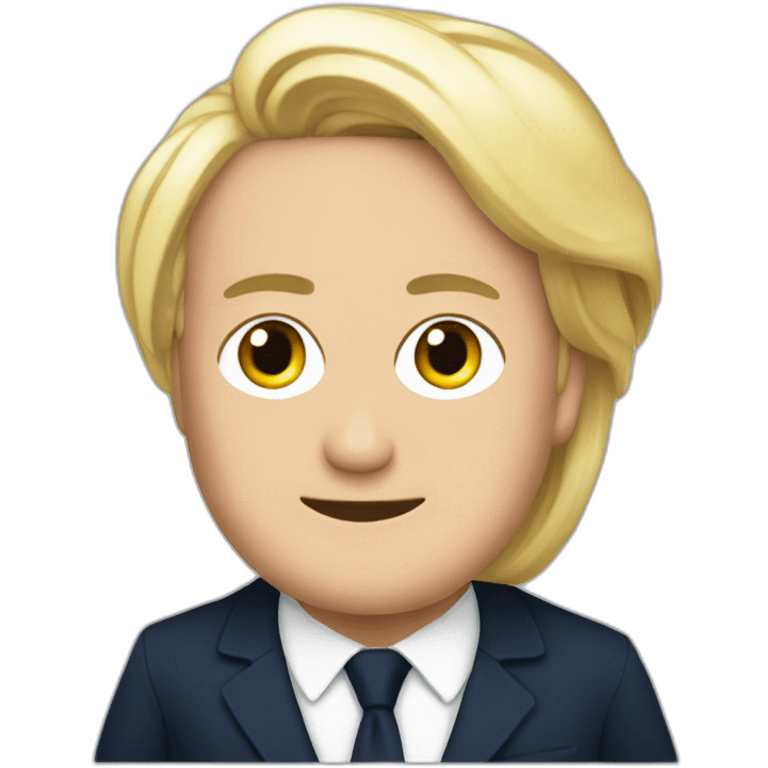 Macron sur Marine le Pen emoji