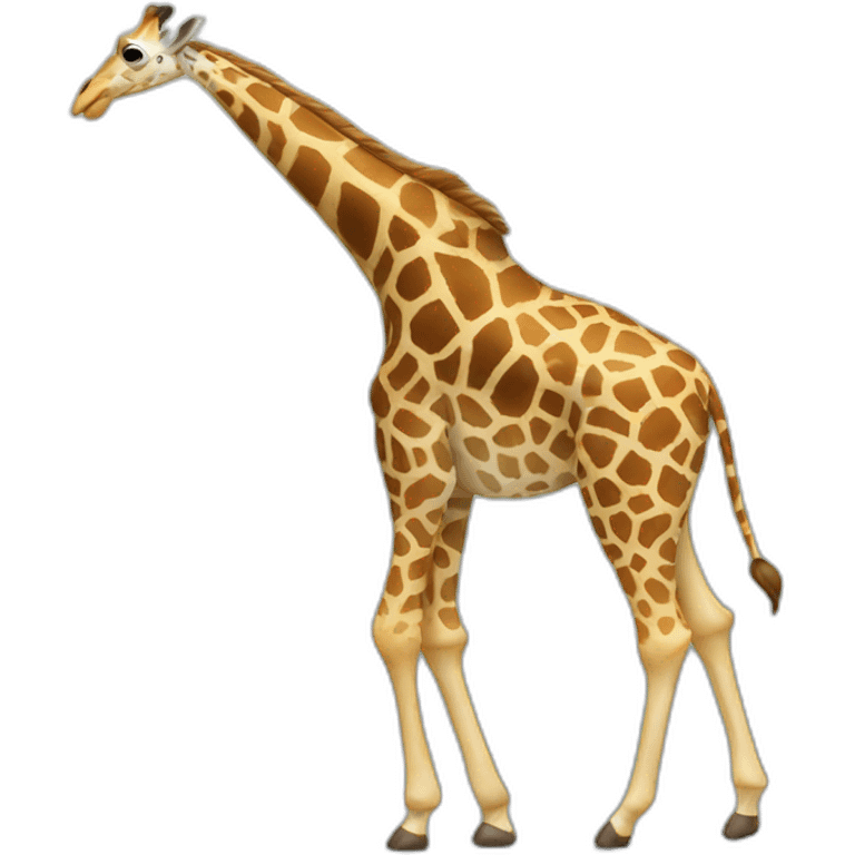 Giraffe dancing emoji