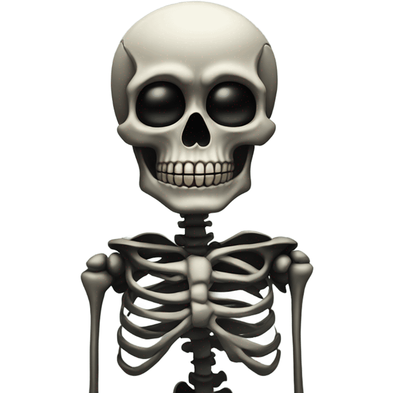 Skeleton with black rose seriously judging  emoji